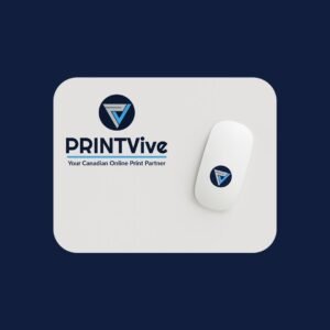 Custom Printed Mouse PadPolyester Fabric + Rubber Base with Pictures, Names, Logos and more